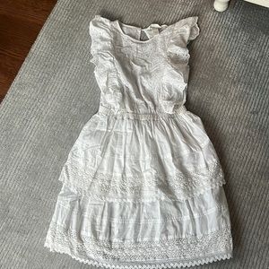 White ruffle dress